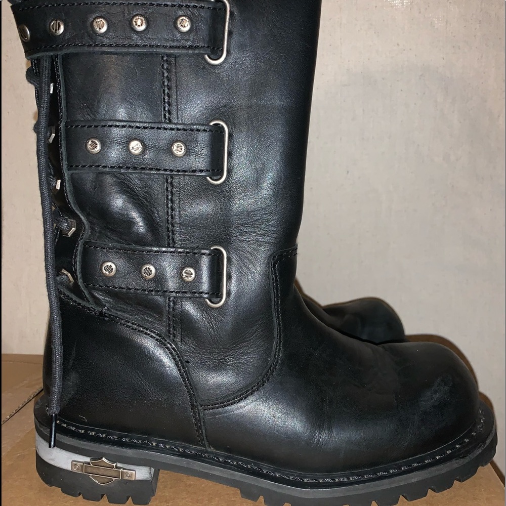 Harley Davidson Motorcycle Combat Boots Gem